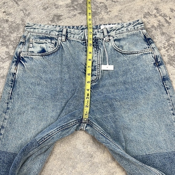 NWT AG Adriano Goldschmied Cloved Patched Jeans Nomad Straight Leg Sz 28 - Picture 10 of 14